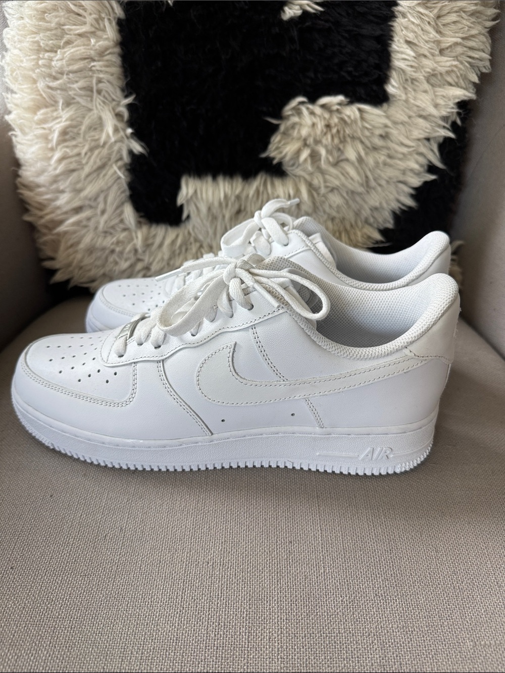 Nike Women’s All-White Athletic Sneakers - Air Force 1 - Like New